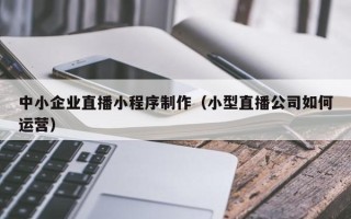 湘潭中小企业直播小程序制作（小型直播公司如何运营）